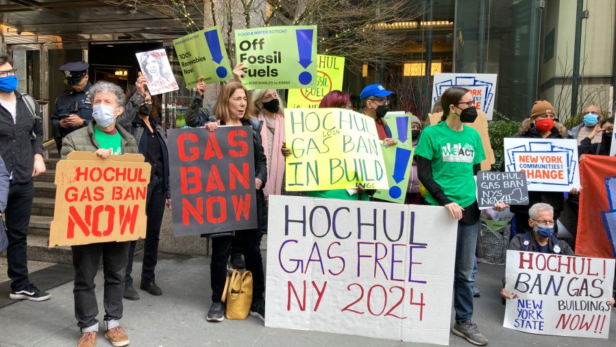 Extinction Rebellion Boston NY State Moving to Ban Natural Gas in