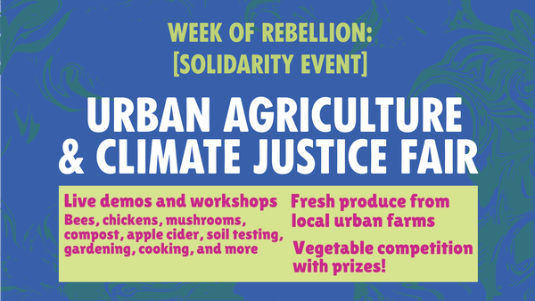 Urban Ag and Climate Justice Fair Sept28