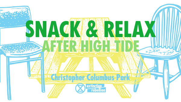 snack and relax after high tide
